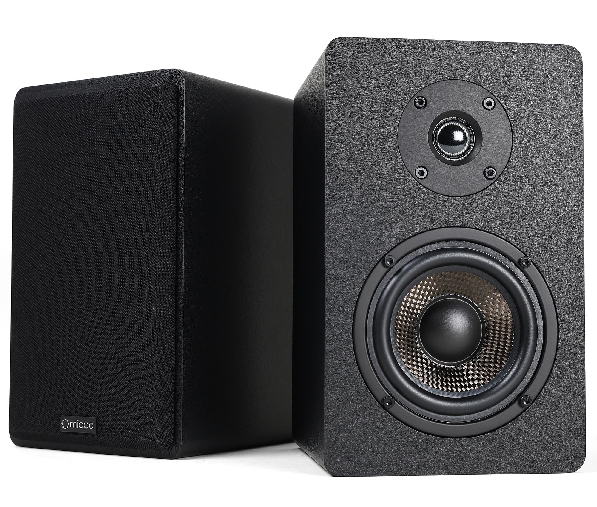 A view of Micca MB42X Advanced Bookshelf Speakers