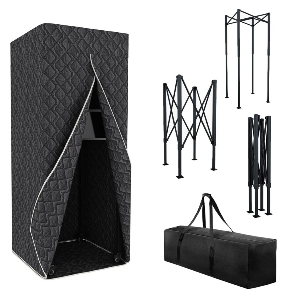 Portable Vocal Booth for a Professional Recording