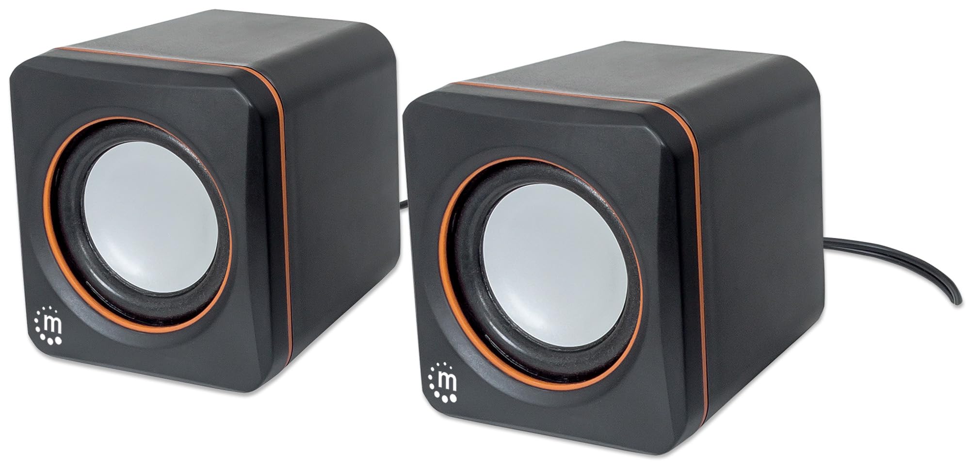 A view of the Manhattan USB Powered Stereo Speaker