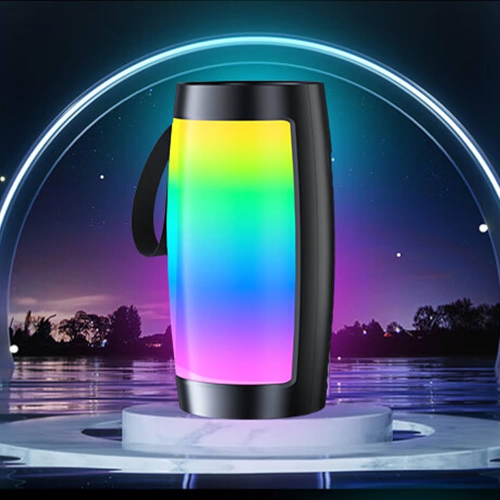 Bluetooth Speaker with LED Light Effects - Portable & Colorful