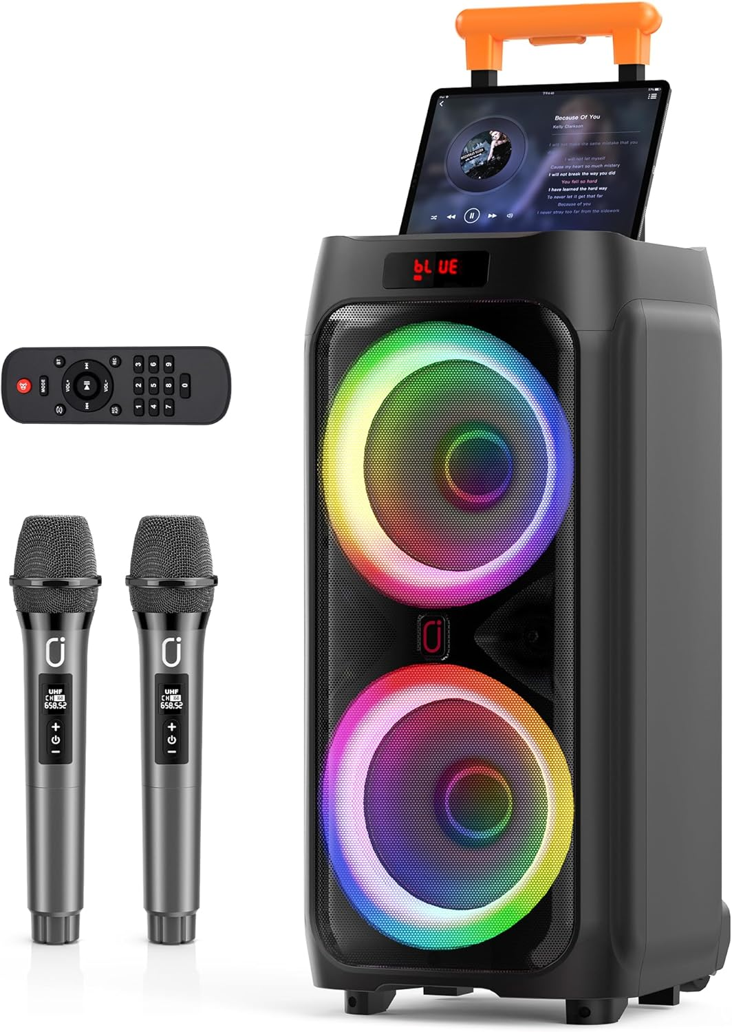 JYX Karaoke Machine with Wireless Microphones