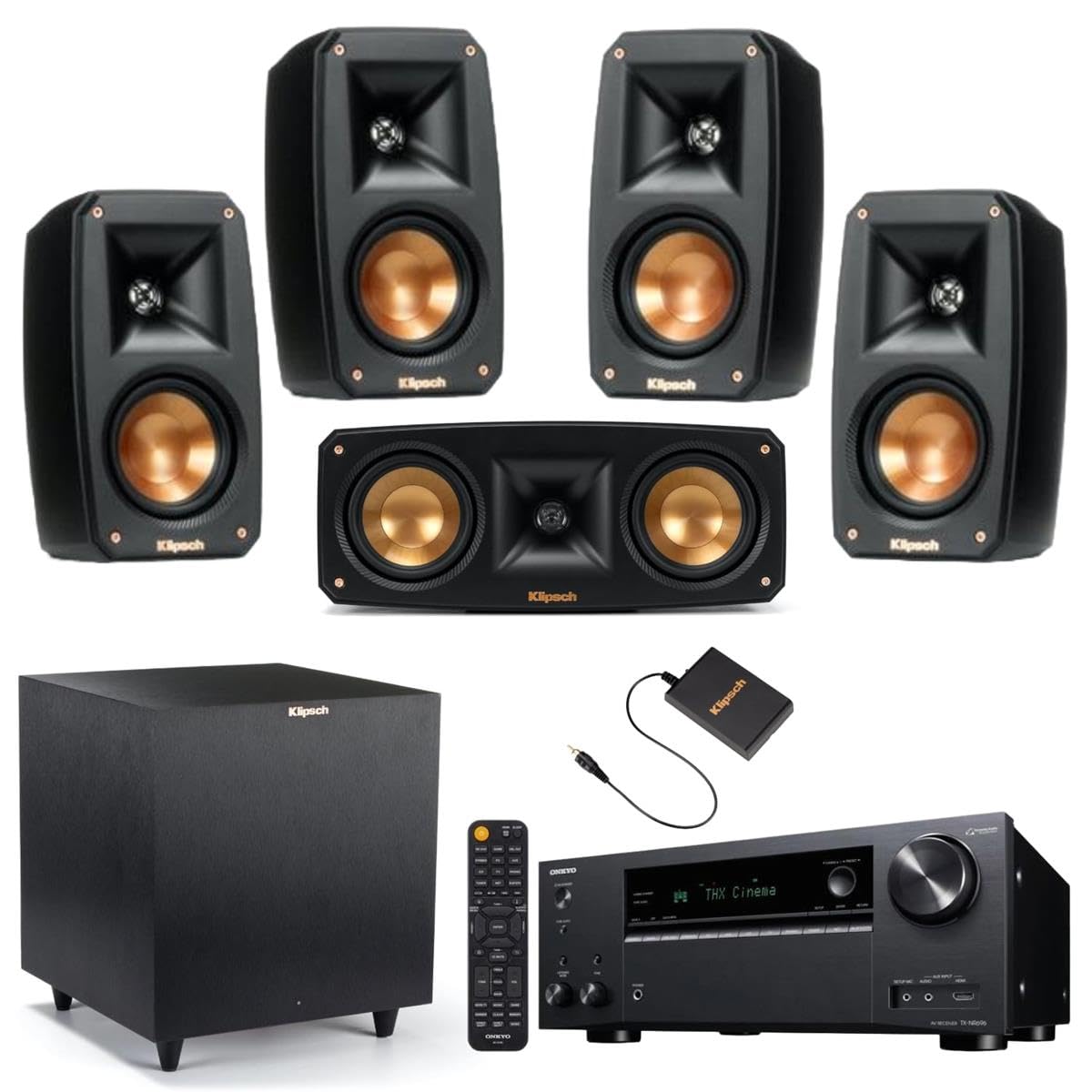Klipsch Reference Theater Pack isolated a white background