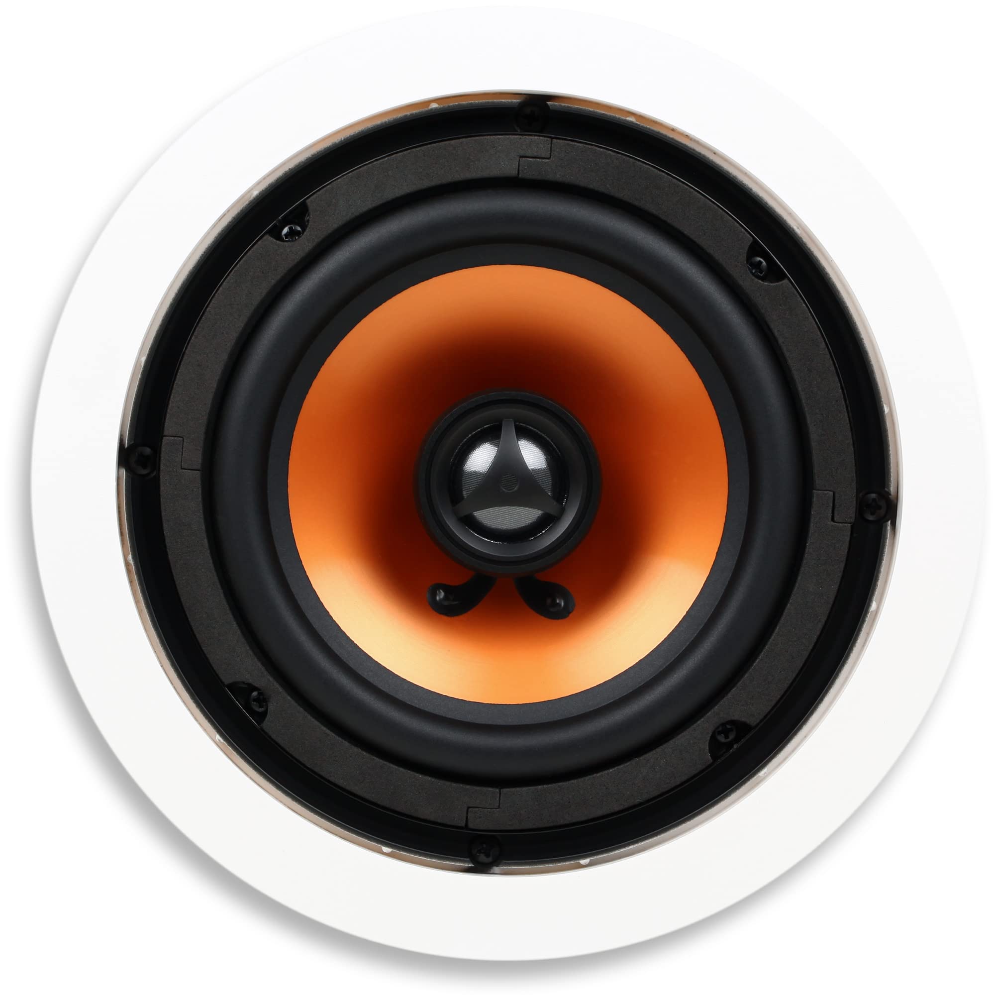 Micca M-6C 2-Way In-Ceiling Round Speaker isolated on a white background