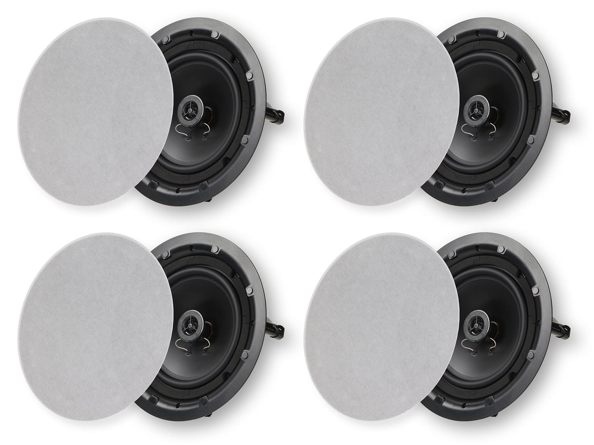 Micca M-8C 2-Way In-Ceiling Round Speaker isolated on a white background