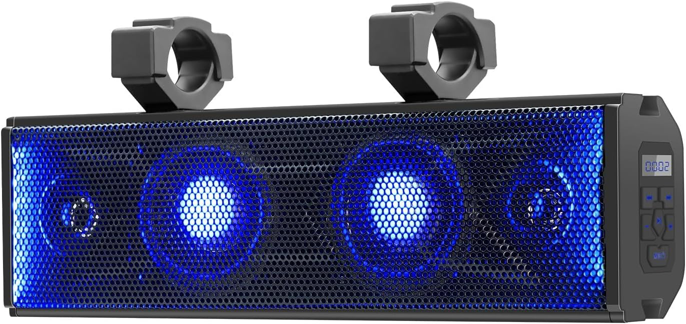 UTV Sound Bar 17 Inch 4-Speaker ATV SoundBar