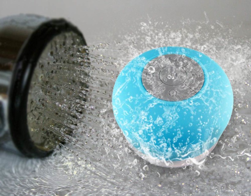 Waterproof Bluetooth Shower Speaker for Music & Hands-Free Calls