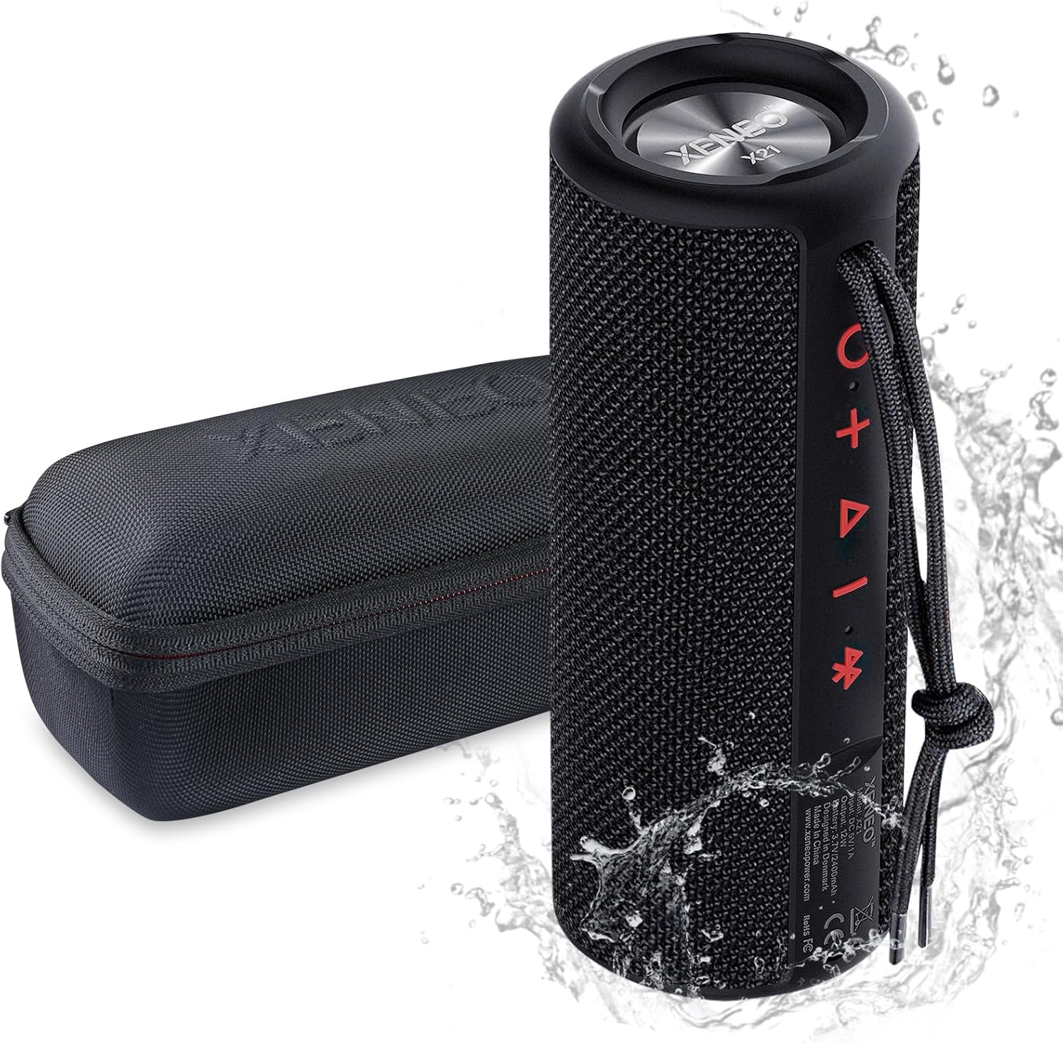 Xeneo Portable Bluetooth Speaker with FM Radio and Waterproof Design