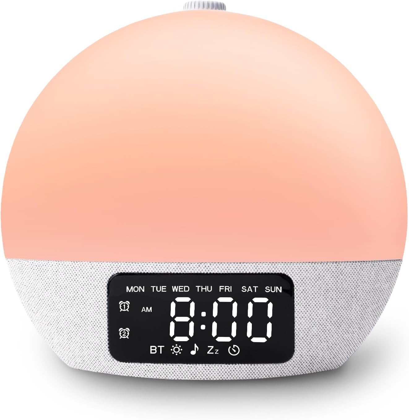 Geuuap Sunrise Alarm Clock Bluetooth Speaker – 17 LED Light Modes