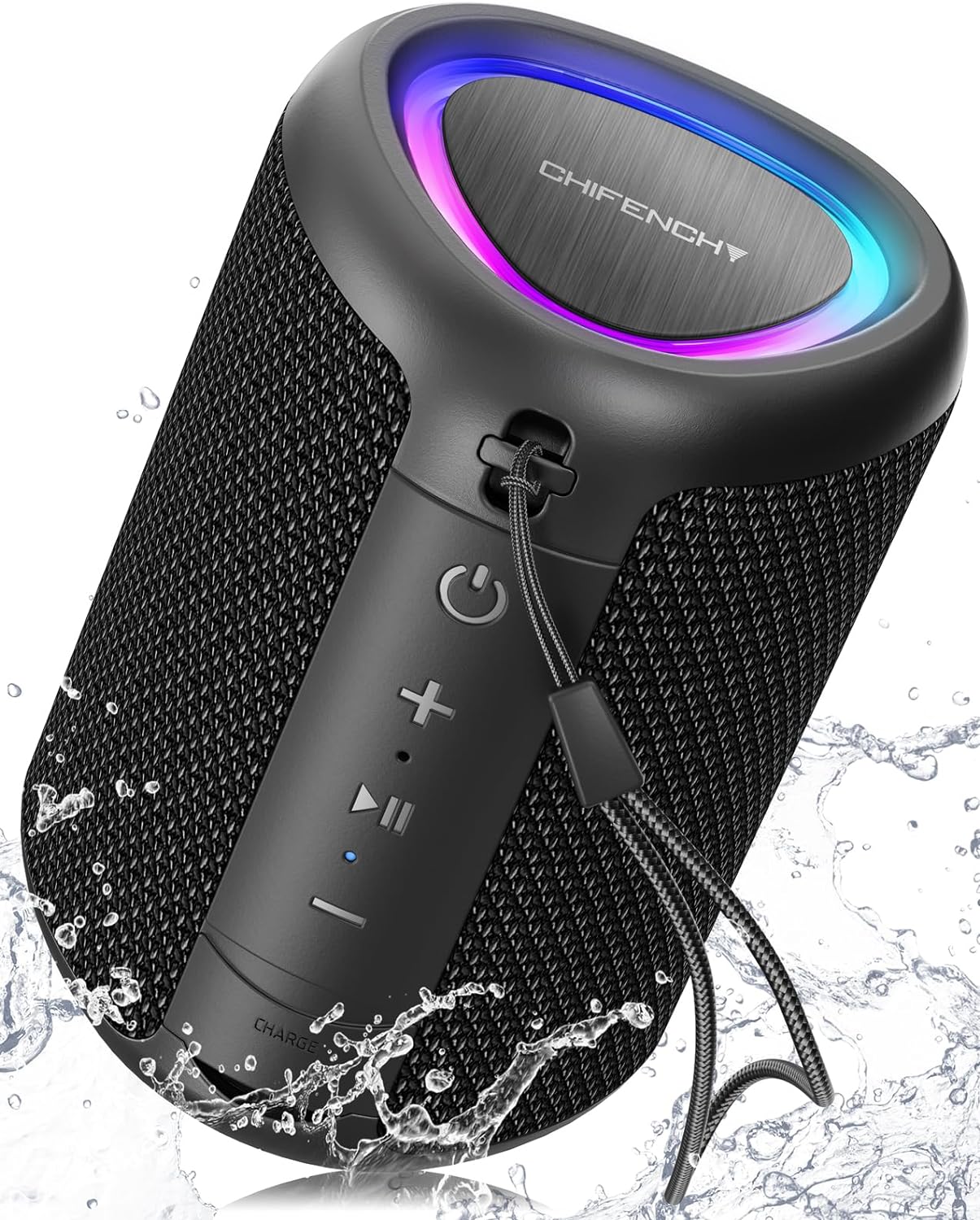 CHIFENCHY Portable Bluetooth Speaker with Lights