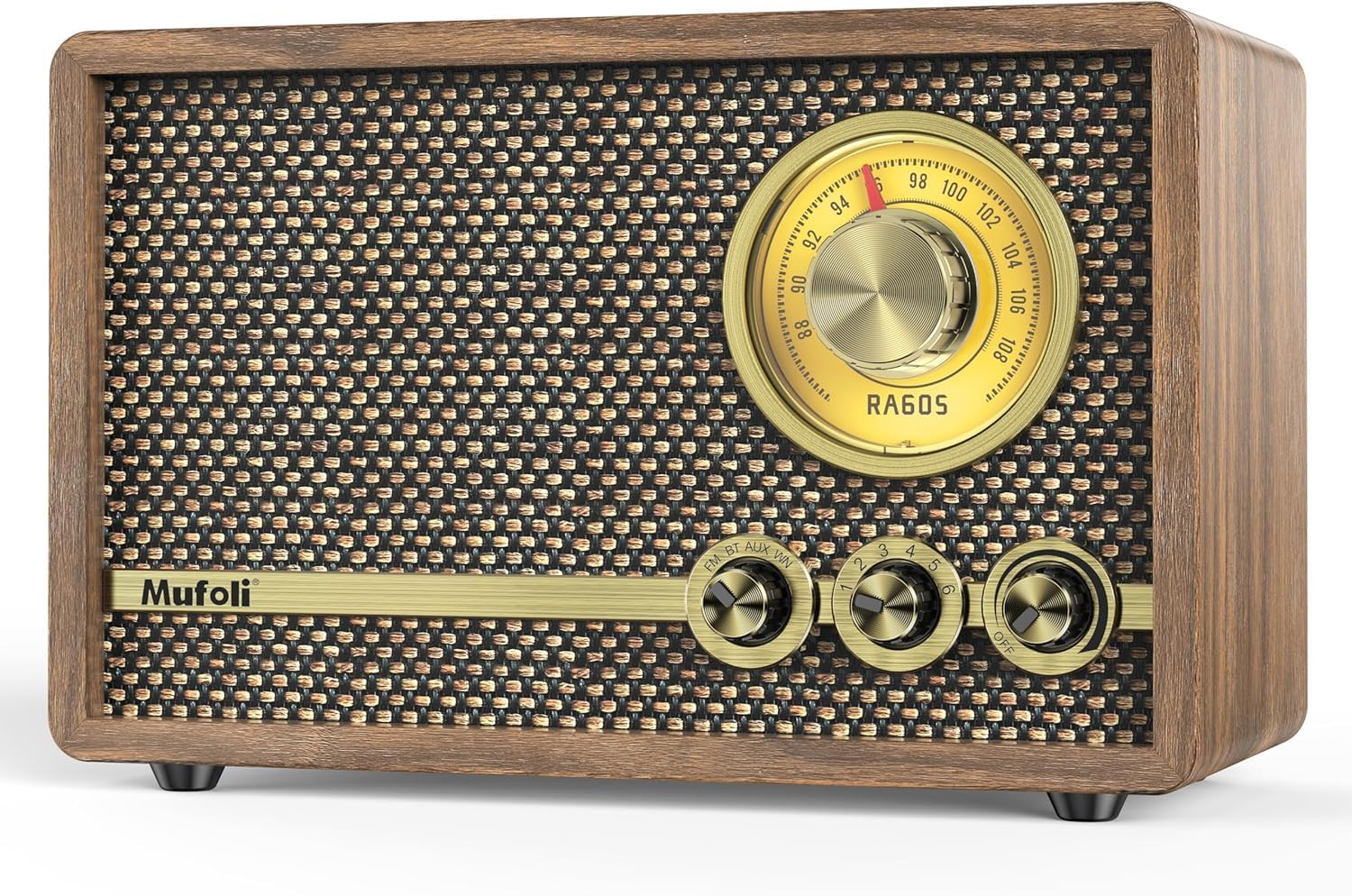 Mufoli Retro Radio with Bluetooth Speaker