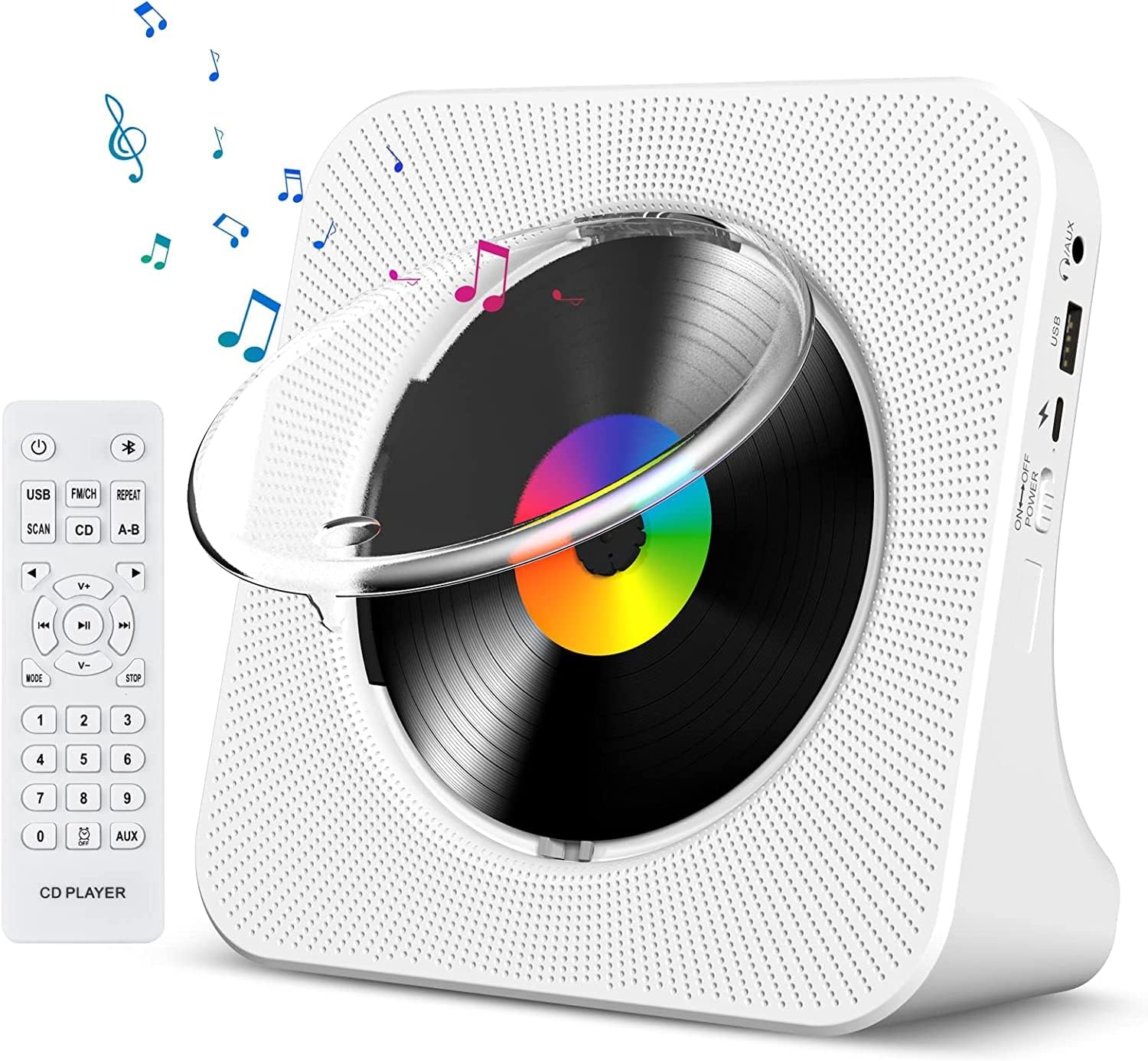 Gueray CD Player Portable Bluetooth Speaker