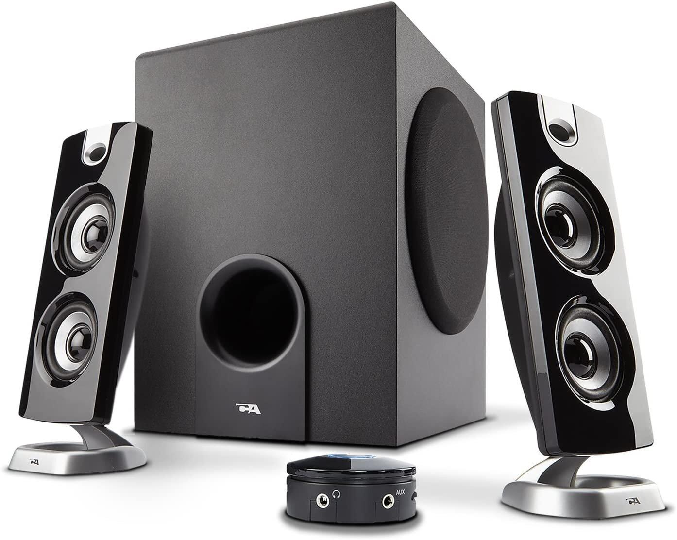 Cyber Acoustics CA-2014 Computer Speakers isolated on a white background