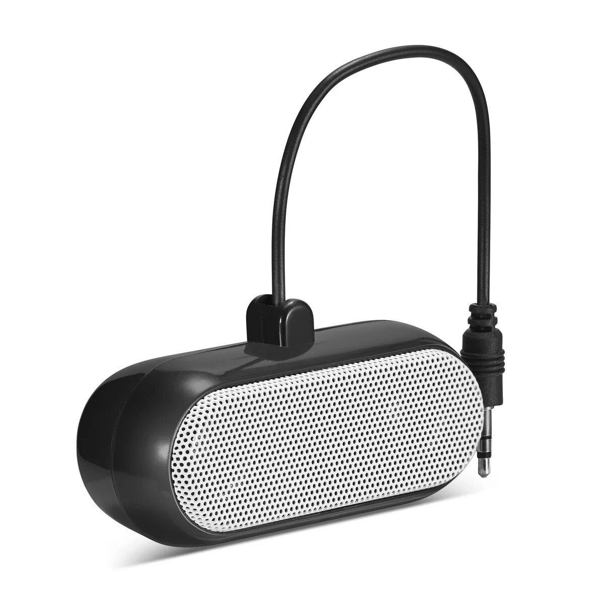 Vilros Mini Speaker with 3.5mm Audio Connector isolated on a white background